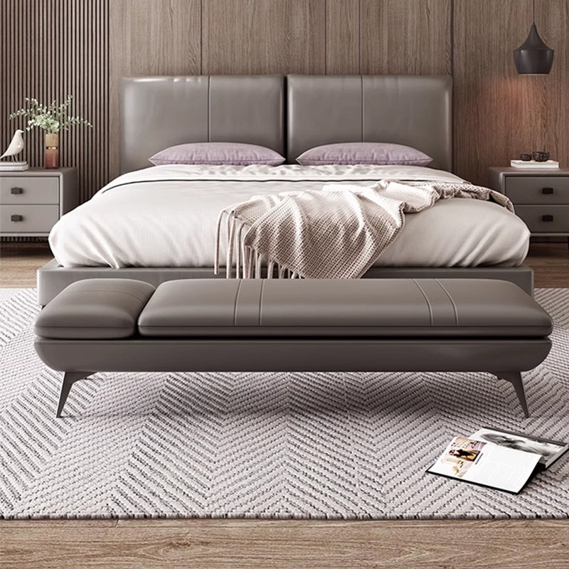 Banc rembourré, Gris