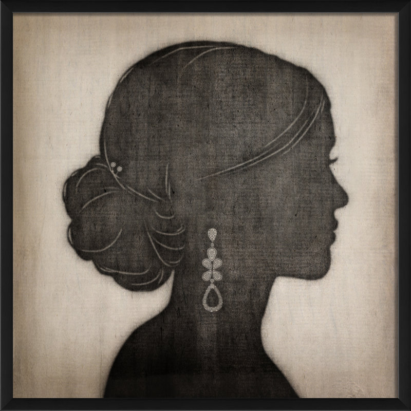 « lady olivia silhouette », impression encadrée