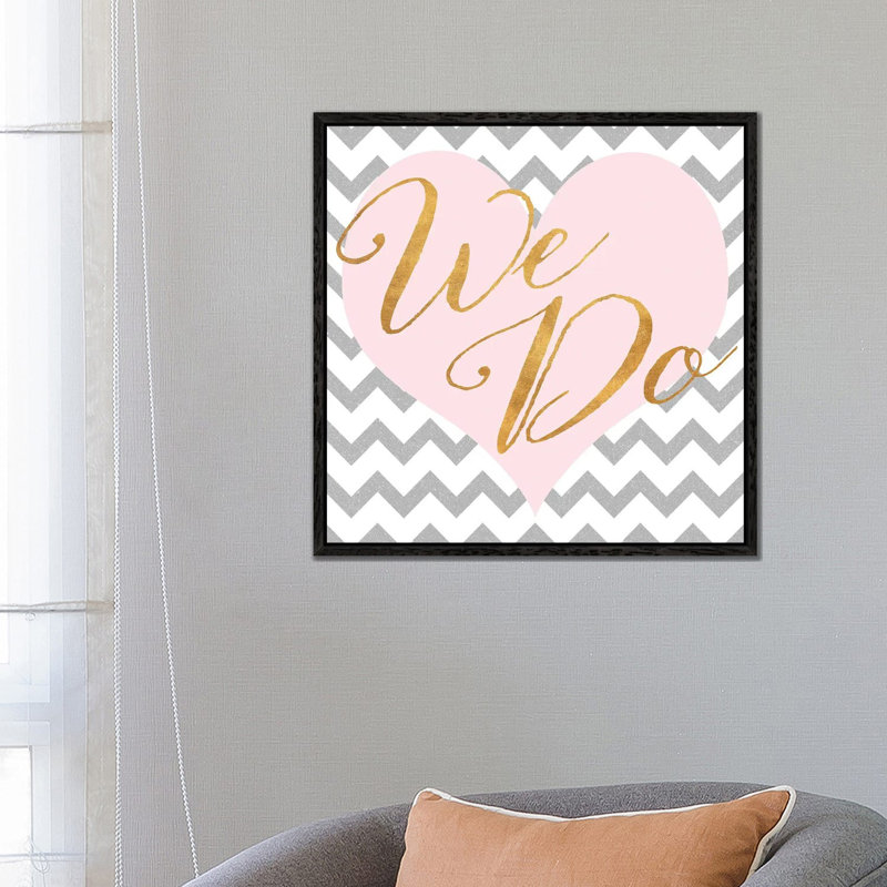 We Do by Sd Graphics Studio - Print on Canvas, 66.04 cm H x 66.04 cm W, Black Framed Canvas