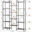 Abagale 176.5cm H x 134.5cm W Metal Etagere Bookcase