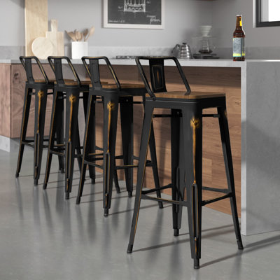 Maresca Counter Stool with Metal Frame