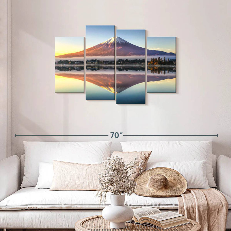 Reflet du lac Keesha Mt Fuji, H 27 po x l 43 po