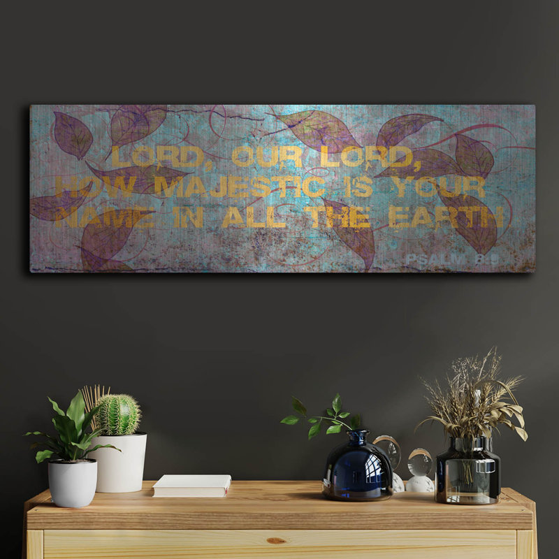  «Earth Psalm 2» par Art Licensing Studio, art mural en métal, 36 po x 12 po, H 12 po x l 36 po