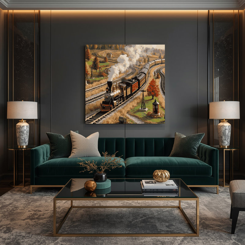 Art sur toile brune, ensemble de transport, H 12 po x l 12 po