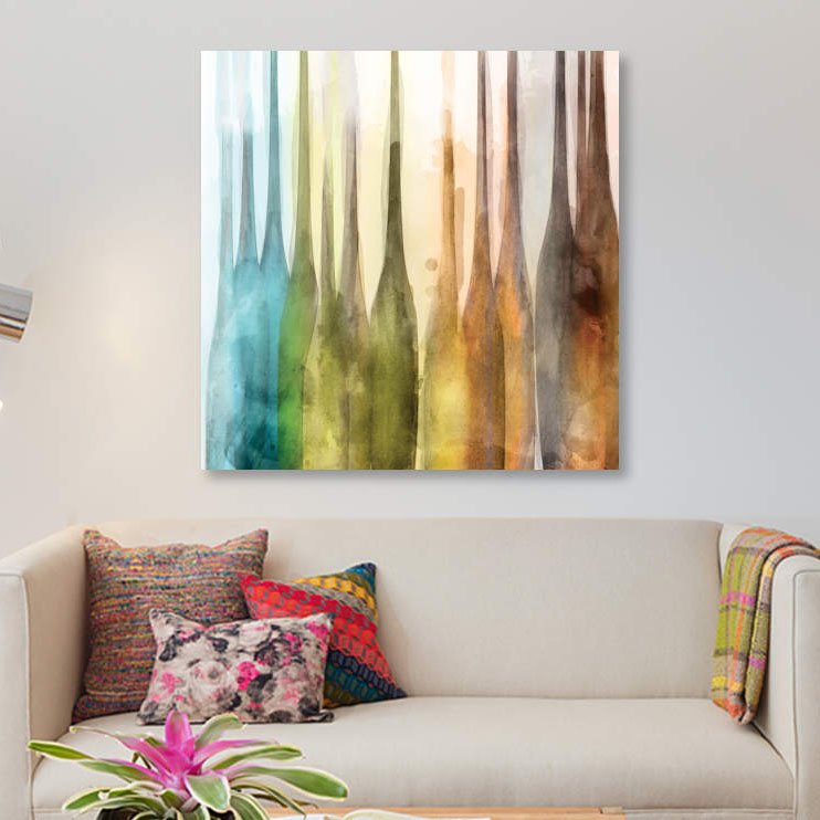«Milano II», reproduction sur toile, H 26 po x l 26 po x P 1,5 po, Toile tendue, Pas de tapis