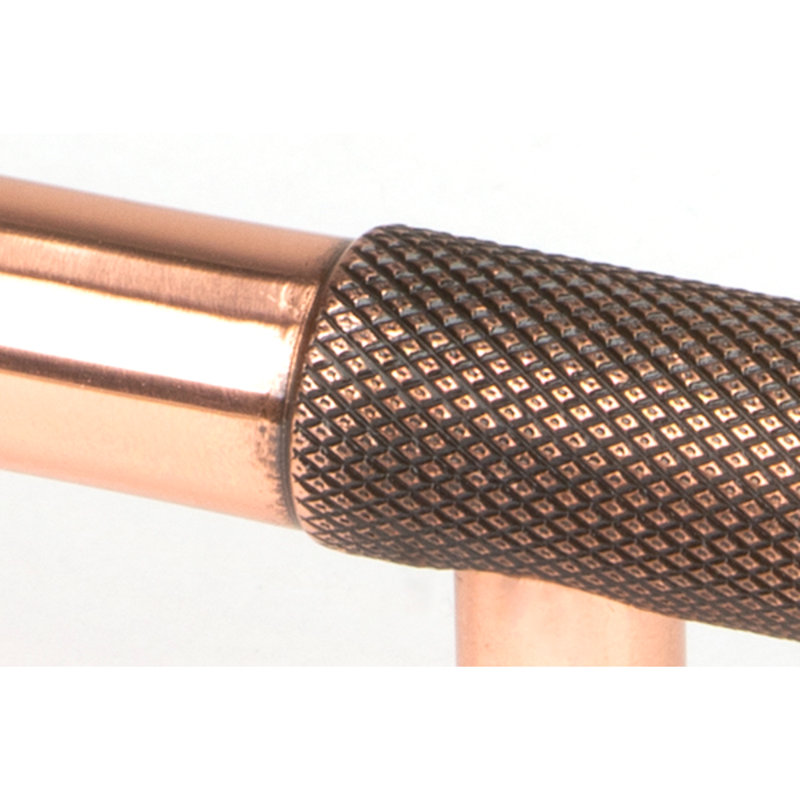 Polished Nickel Half Brompton Pull Handle - Large, Polished Bronze, 9.6 cm