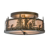 Rustic Lodge 2 - Light Semi Flush Mount