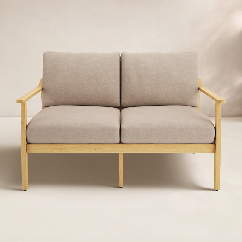 Evie 53.54'' Wide Loveseat with Cushions