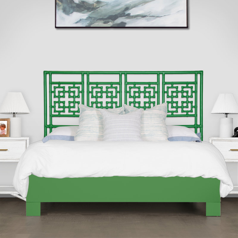 Lit plateforme Palm Springs, Très grand, Vert vif