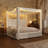 Upholstered Tufted Canopy Bed with Deep Button Headboard and Padded Frame, Modern Velvet Four Poster Bed for Bedroom Cream, Queen-387114489-396583962