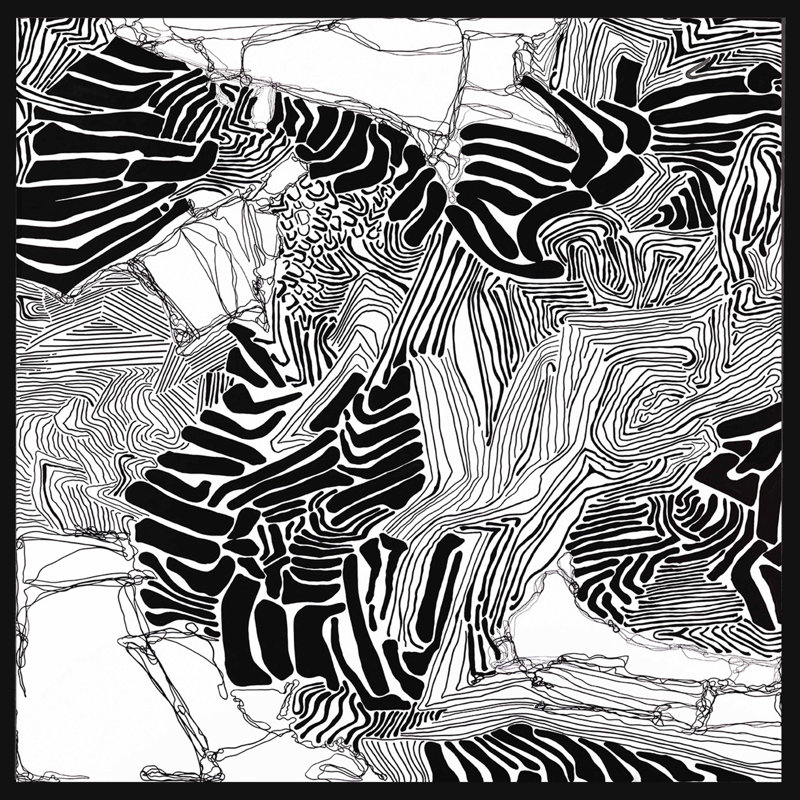 Loose Ends II Painting, 60" H x 60" W x 2.25" D