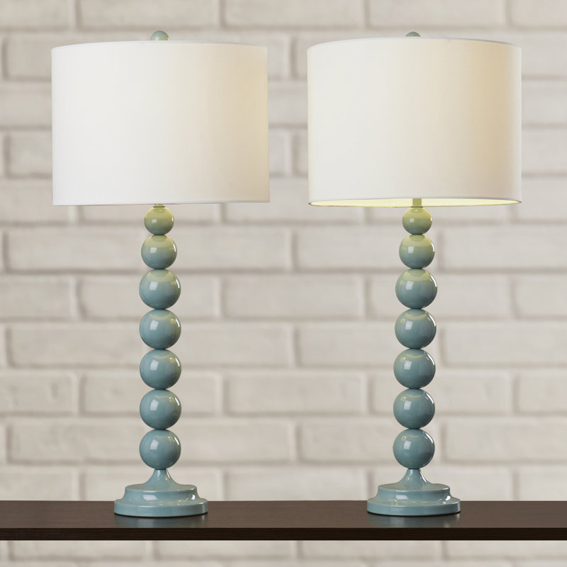 Rimini Metal Table Lamp, Marine Blue