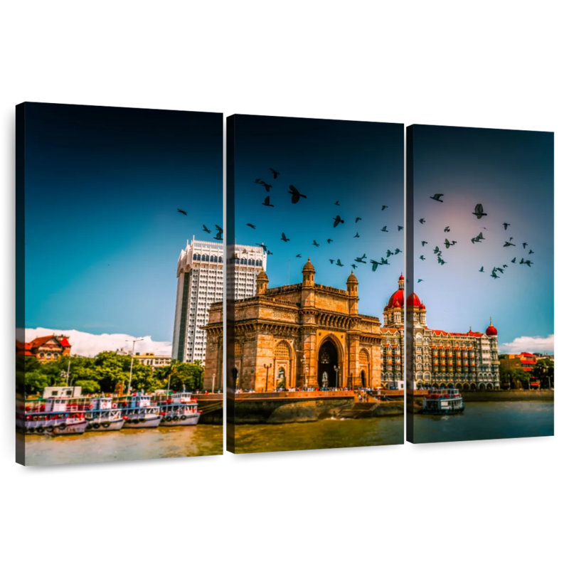 Vignette Tergel Gateway Of India, H 20 po x l 33 po