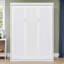 Lit escamotable pleine grandeur Hartland avec tablettes de rangement, cadre de lit pliable peu encombrant, armoire en bois massif et panneau de fibres à densité moyenne, mécanisme à double piston, capacité de 600 lb, pour studio-1890604028