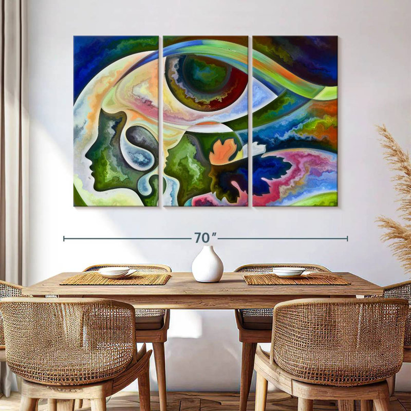 Avery Relationships In Texture Abstract, 42" H x 65" W