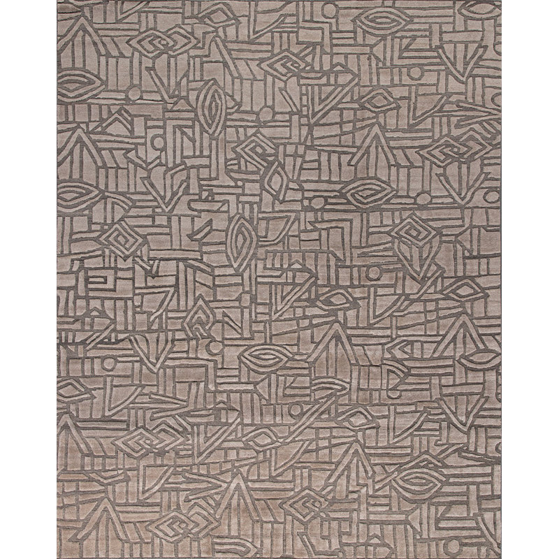 Bariloche Wool Abstract Area Rug, Rectangle 9' x 12'