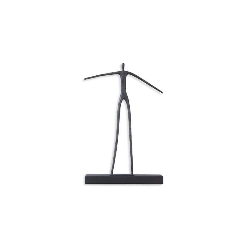 Décoration murale homme debout mobile sur tablette courte