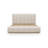 Drewry Atmane Wood Frame Upholstered Platform Bed In Cotton And Chai-1671431289