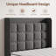 Linen fabric soft bed frame with USB charging port-1389968930-1389968931