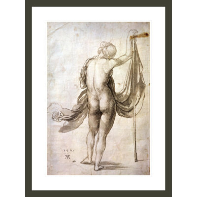 «Nude Study» par Albrecht Dürer - reproduction d'art numérique encadrée