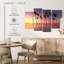 Coucher de soleil rose sur les palmiers Gillard