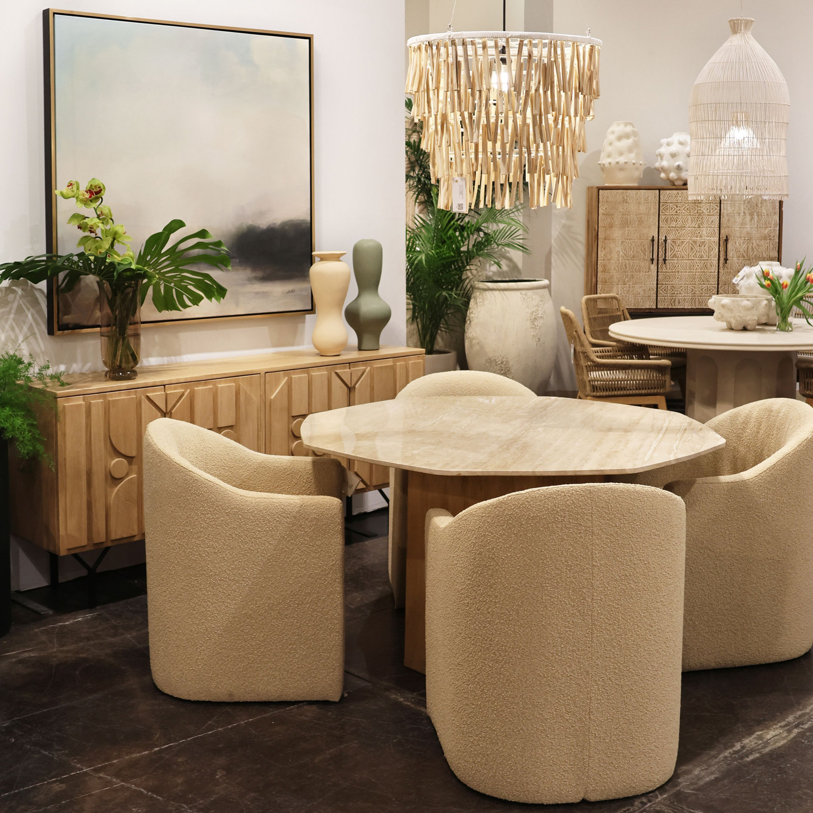 Wolfdale Pine Dining Armchair, Sand