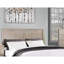Très grand lit rustique, conception à deux panneaux, tiroir rectangulaire, lit à finition argent antique avec tête de lit, bois en forme-130449416-130449418