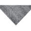 Tapis rectangulaire gris en laine / viscose noué à la main à motif géométrique-94326798