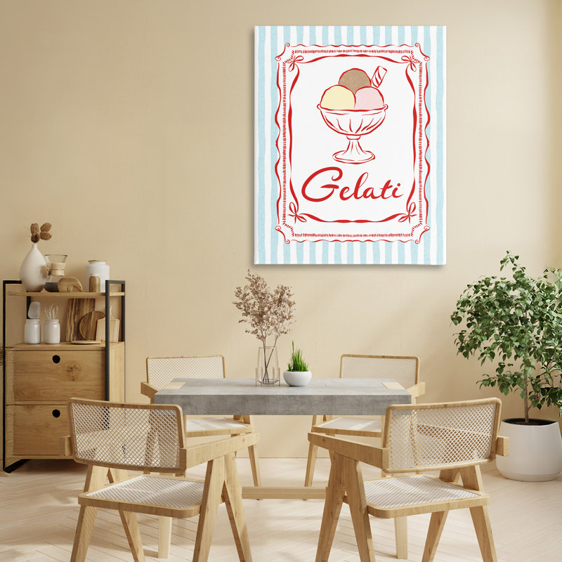 «Italian Summer Gelati Canvas», conception par Miriam Wood, H 30 po x l 24 po