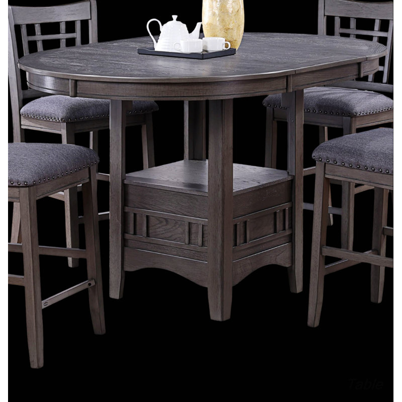Practical Dining Table Dining Table Round Counter Height Dining Table With Shelve