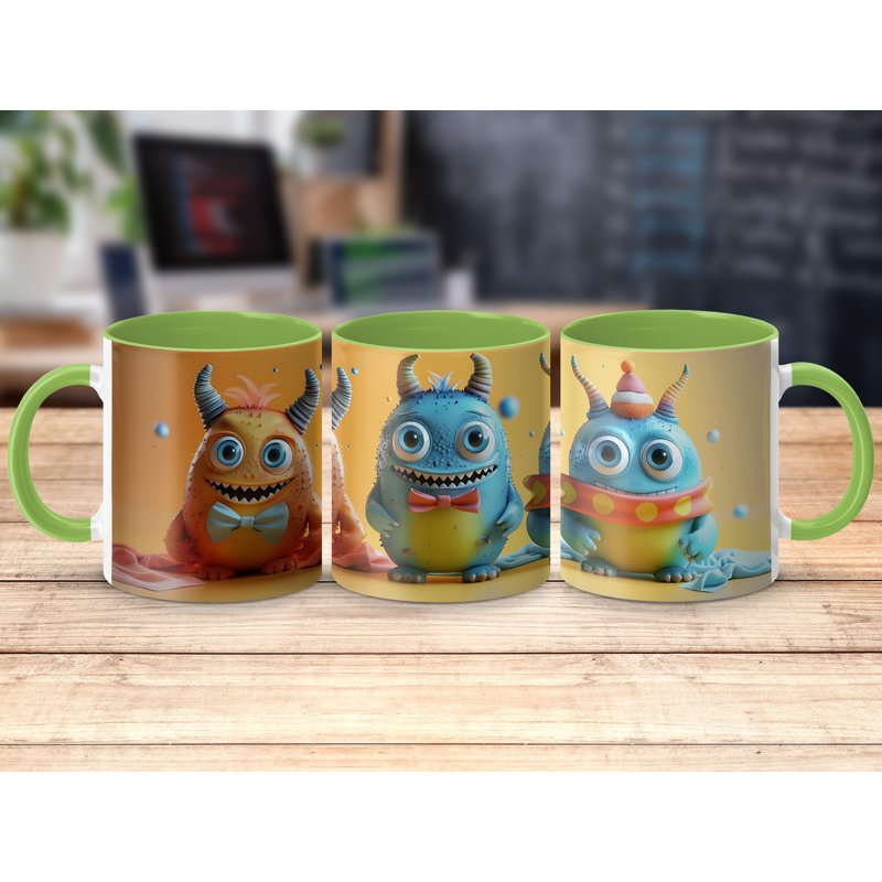 Ceramic Coffee Mug, Light Green
