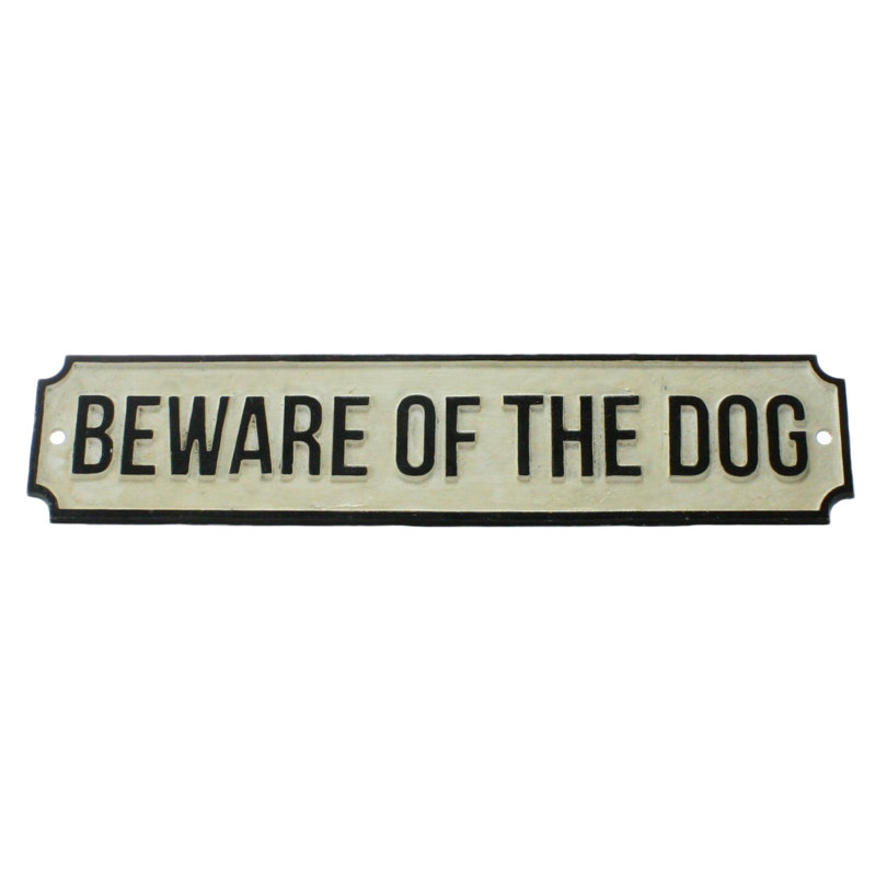 Enseigne à l’attention du chien