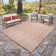  Tropea Chyana All-Weather Flatweave Indoor/Outdoor Area Rug, Coral Orange Modern Geometric – Patio, Deck, Porch & Poolside