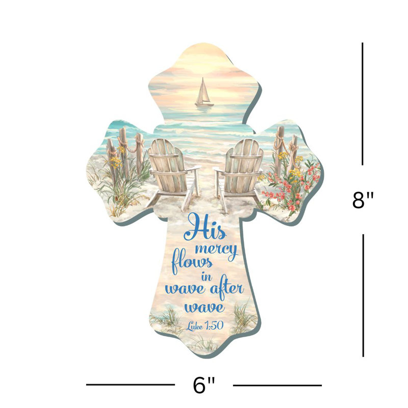 Croix de plage en bois