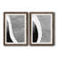 Noir et blanc abstrait I encadré mat de qualité supérieure - prêt à être accroché-1093342753-1093342754