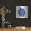 Art mural en métal luxueux «Dreidl Blue» par Andrea Strongwater, 12 po x 12 po