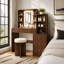 Meuble-lavabo avec miroir cannelé à DEL Maryanna-2135504031