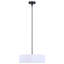 Cabery - lustre contemporain noir et blanc à 1 lumière avec DEL intégrées-1734054057