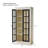 71.2" Freestanding Glass Door Pantry, Farmhouse Storage Display Cabinet, White