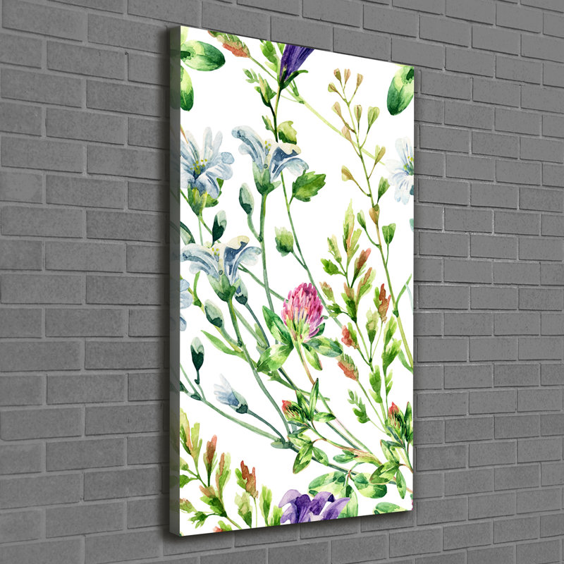Field Flowers - Wrapped Canvas Print