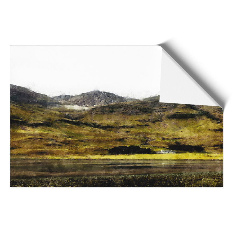 Glencoe in the Scottish Higlands Painting - Frameless Print, 30cm H x 42cm W x 0.1cm D
