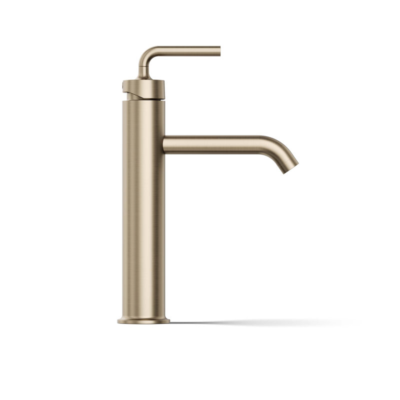 Purist® Vessel Sink Bathroom Faucet with Drain Assembly, Vibrant Brushed Bronze