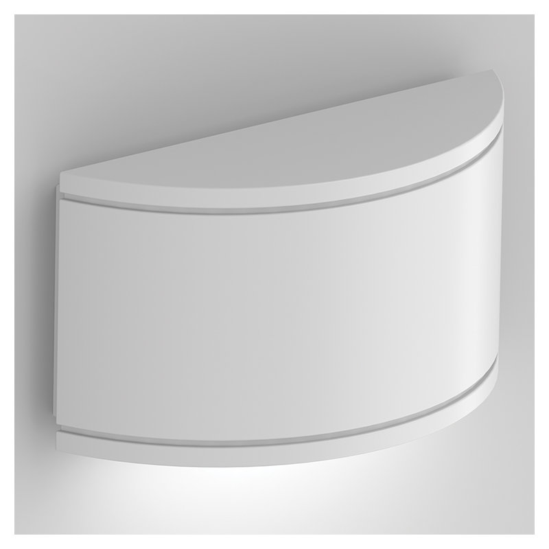 Tube Aluminum LED Wall Light, White