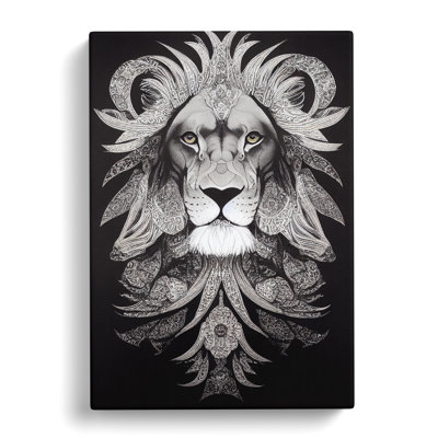 Lion Paisley - Wrapped Canvas Print