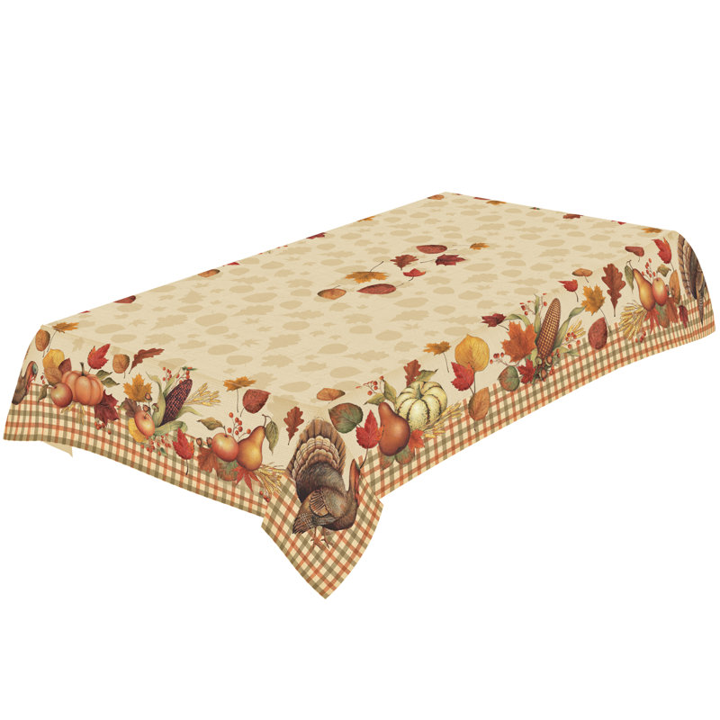 Bountiful Harvest Tablecloth, 84" L x 70" W