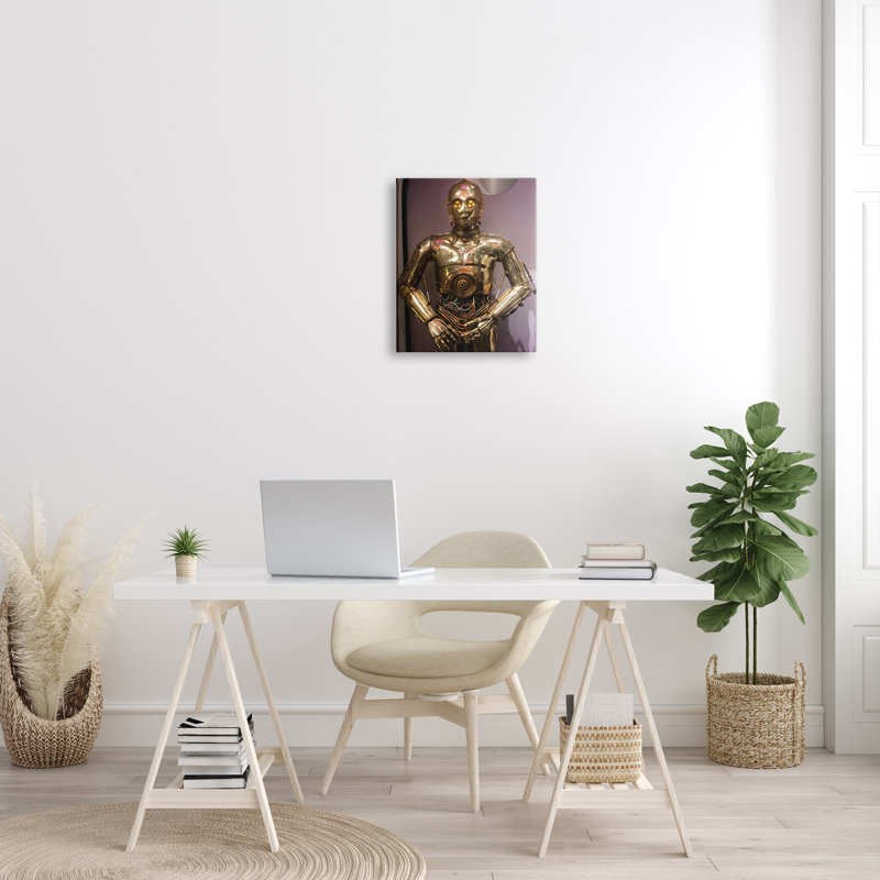 Retro Sci-Fi Icon - Impression sur toile, H 20 po x l 16 po, Toile tendue