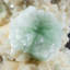 Gemme verte apophyllite avec stilbite de Jalgaon, Aurangabad, Maharastra, Inde