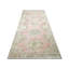 Tapis de couloir unique en laine noué à la main de style années 1960 de 4 pi 8 po x 12 pi 9 po en rouge foncé / brun / gris
