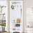 Minimalist Corner Hall Tree with Shoe Bench, Versatile Entryway Coat Rack with 4 Hooks, Corner Cabinet with Adjustable Shelf for Hallway, Living Room, 29.5''W*71.6''H-1730571864