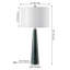 Lampe de table blanche 30 po Aliso-1595951463